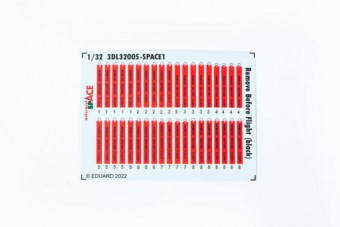 Eduard 3DL32005 Remove Before Flight black SPACE 1:32