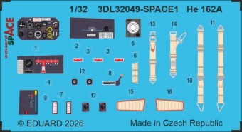 Eduard 3DL32049 He 162A SPACE for Hobby 2000 1:32