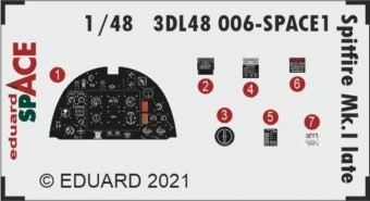 Eduard 3DL48006 Spitfire Mk.I late Space Eduard 1:48