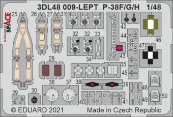 Eduard 3DL48010 P-38G Space for Tamiya 1:48
