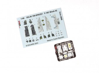 Eduard 3DL48106 F-16C Block 42 from 2006 SPACE 1/48 for KINETIC 1:48
