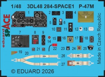 Eduard 3DL48284 P-47M SPACE 1/48 for Tamiya 1:48