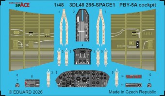 Eduard 3DL48285 PBY-5A cockpit SPACE for Eduard / Revell 1:48