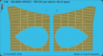 Eduard 3DL48291 PBY-5A rear interior ribs & spars SPACE for ICM 1:48