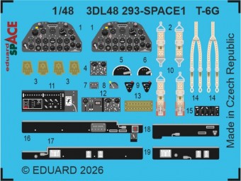 Eduard 3DL48293 T-6G SPACE for Italeri 1:48