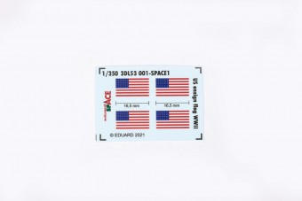 Eduard 3DL53001 US ensign flag WWII SPACE 1:350