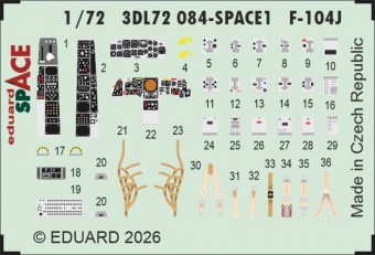 Eduard 3DL72084 F-104J SPACE for Fine Molds 1:72