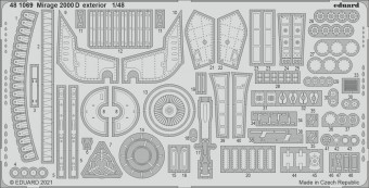 Eduard 481069 Mirage 2000D exterior for KINETIC 1:48