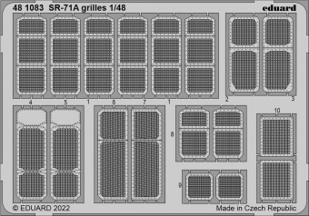 Eduard 481083 SR-71A grilles for REVELL 1:48