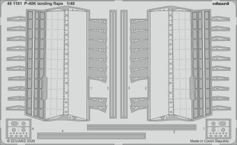 Eduard 481181 P-40K landing flaps for Eduard 1:48