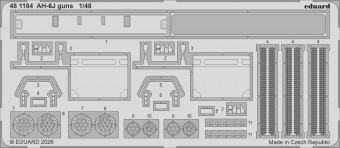 Eduard 481184 AH-6J guns for ICM 1:48