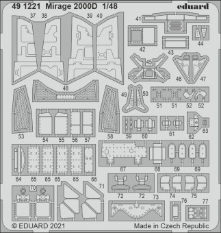 Eduard 491221 Mirage 2000D for KINETIC 1:48