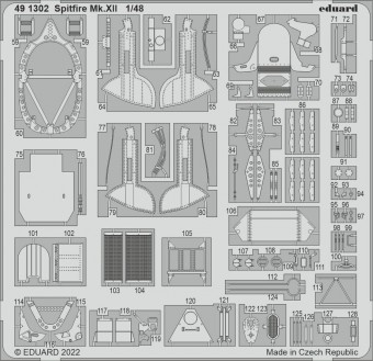 Eduard 491302 Spitfire Mk.XII for AIRFIX 1:48