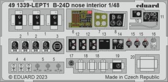 Eduard 491339 B-24D nose interior REVELL 1:48