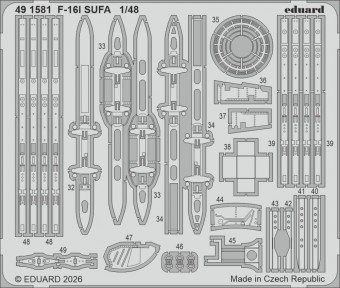 Eduard 491581 F-16I SUFA for Great Wall Hobby 1:48