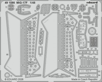 Eduard 491598 MiG-17F for Kinetic 1:48
