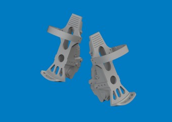 Eduard 624009 Bf 109G-5/6 rudder pedals PRINT for Airfix 1:24