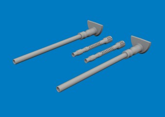 Eduard 624010 Bf 109G-5/6 gun barrels PRINT for Airfix 1:24