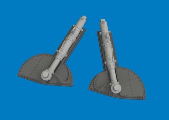 Eduard 6481171 Spitfire Mk.I/II/Va/Vb undercarriage legs PRINT for Eduard 1:48