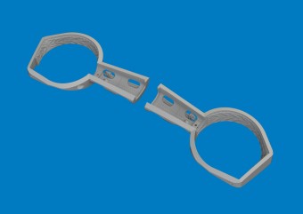 Eduard 6481186 Bf 109G wheel bays angular PRINT for Eduard 1:48