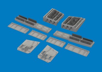 Eduard 6481195 P-40K gun bays PRINT for Eduard 1:48