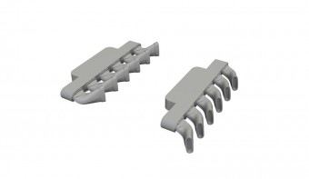 Eduard 6481208 Spitfire Mk.IX exhaust stacks fishtail PRINT for Airfix 1:48