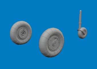 Eduard 672454 Bf 109K-4 wheels for Eduard 1:72