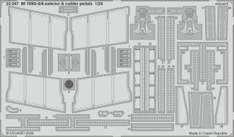 Eduard 23047 Bf 109G-5/6 exterior & rudder pedals for Airfix 1:24