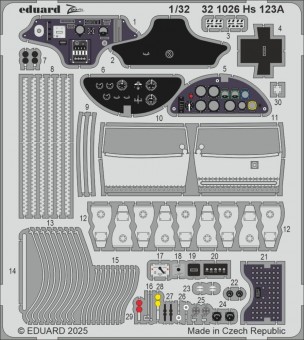 Eduard 321026 Hs 123A 1/32 for ICM 1:32