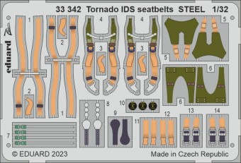 Eduard 33388 Tornado GR.1 seatbelts STEEL for Italeri 1:32