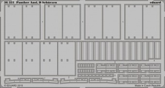 Eduard 36331 Panther Ausf.D Schurzen for Tamiya 1:35