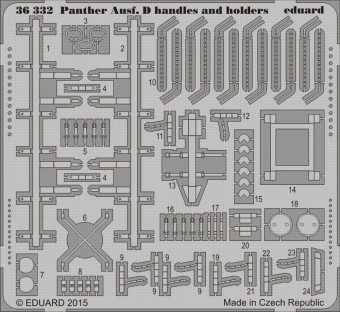 Eduard 36332 Panther Ausf.D handels a.holders f.Tamiy 1:35