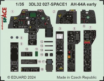 Eduard 3DL32027 AH-64A early SPACE 1:35