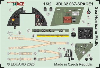 Eduard 3DL32037 Sea Hurricane Mk.IIc SPACE for Revell 1:32