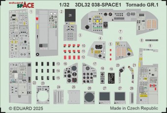 Eduard 3DL32038 Tornado GR.1 SPACE for Italeri 1:32