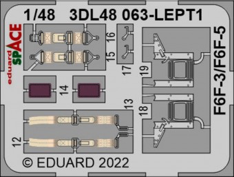 Eduard 3DL48068 F6F-3 SPACE 1:48