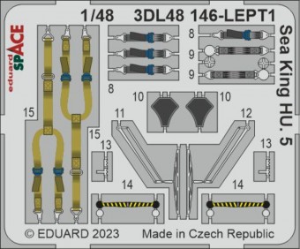 Eduard 3DL48146 Sea King HU.5 SPACE 1/48 AIRFIX 