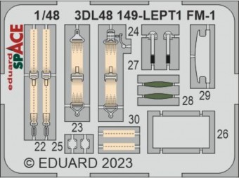 Eduard 3DL48149 FM-1 SPACE 1/48 