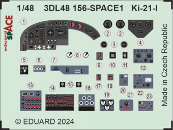 Eduard 3DL48156 Ki-21-I SPACE ICM 1:48