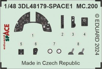 Eduard 3DL48179 MC.200 SPACE ITALERI 1:48