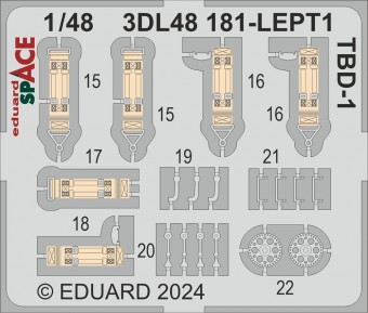 Eduard 3DL48181 TBD-1 SPACE HOBBY BOSS 1:48