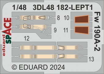 Eduard 3DL48182 Fw 190A-2 SPACE EDUARD 1:48