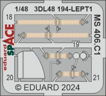 Eduard 3DL48194 MS 406.C1 SPACE 1:48