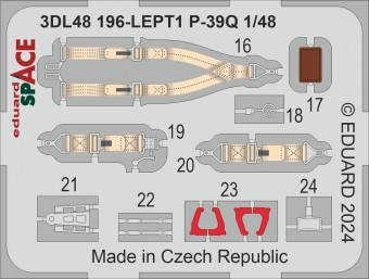 Eduard 3DL48196 P-39Q SPACE ARMA HOBBY 1:48