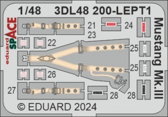 Eduard 3DL48200 Mustang Mk.III SPACE 1:48