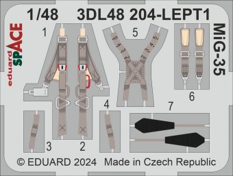 Eduard 3DL48204 MiG-35 SPACE HOBBY BOSS 1:48