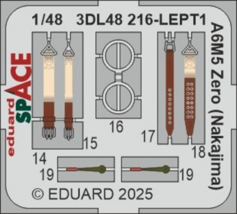 Eduard 3DL48216 A6M5 Zero (Nakajima) SPACE FINE MOLDS 1:48
