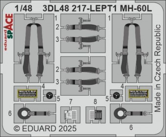 Eduard 3DL48217 MH-60L SPACE ICM 1:48