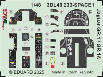 Eduard 3DL48233 Jaguar GR.1 / GR.1A SPACE AIRFIX 1:48
