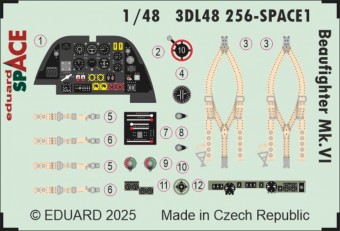Eduard 3DL48256 Beaufighter Mk.VI SPACE for Revell 1:48